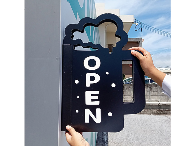 【※オーダー対応】突き出しMGサイン/屋内外