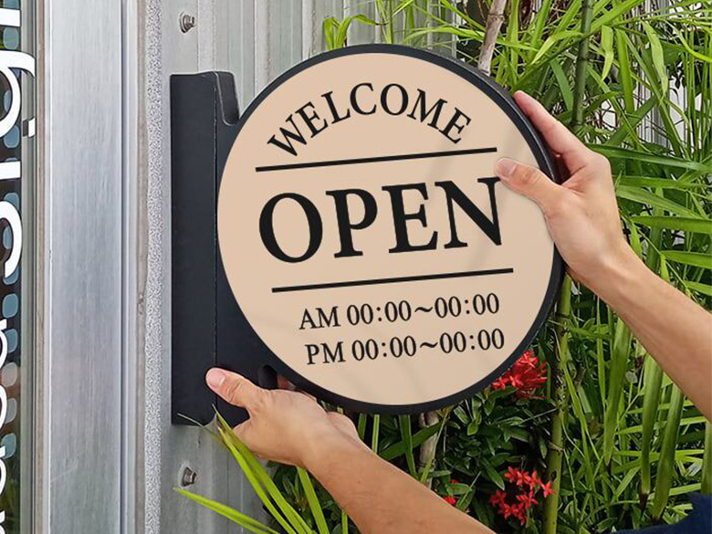 突き出しMGサイン/屋内外