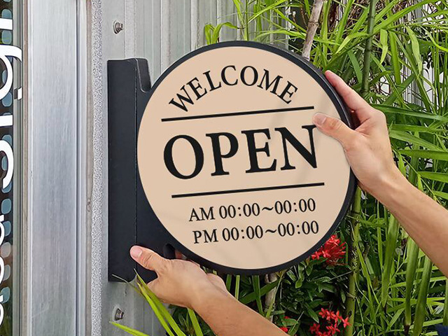 突き出しMGサイン/屋内外