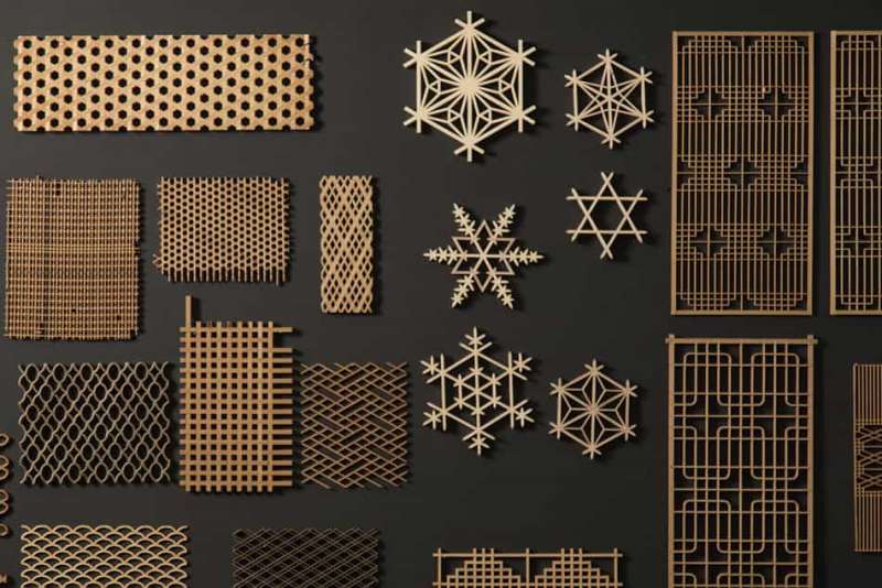 タニハタ組子らんま 価格表(赤帯)