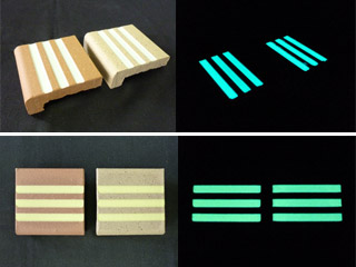 重歩行用蓄光安全タイル(階段段鼻用)