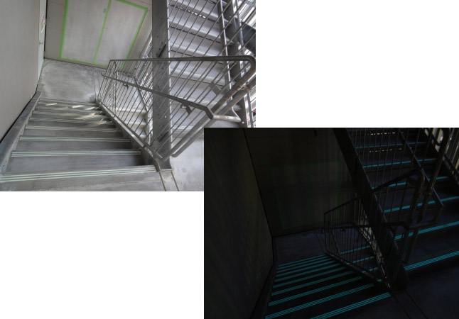 ブルー発光の水性蓄光塗料 グローペイント・アクオス