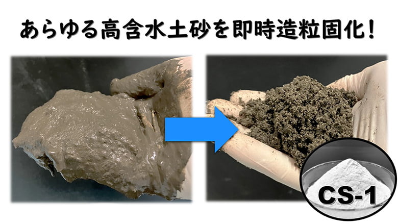 【NETIS登録番号:KT-240137-A】土壌改良粉末中性固化剤「CS-1」