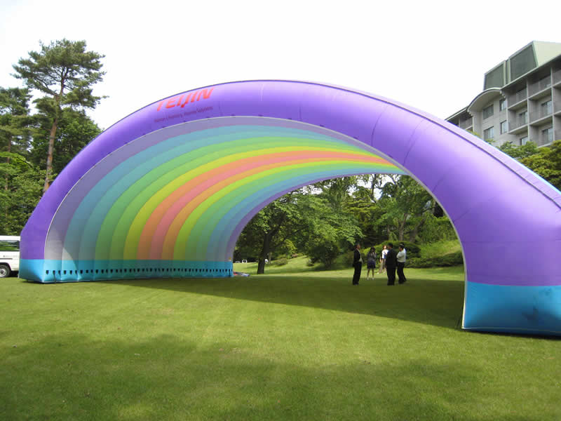 超軽量大型仮設テント【エアロシェルター®】