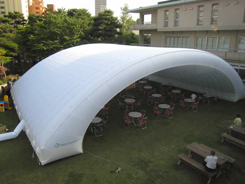 超軽量大型仮設テント【エアロシェルター®】