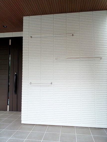 壁付ステンレス傘掛け