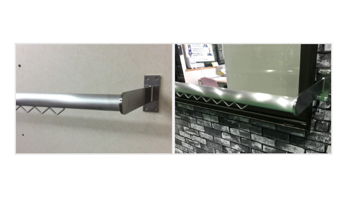 ハンガー掛け付ステンレス布団干しパイプ「HOSERUNO-ZG」