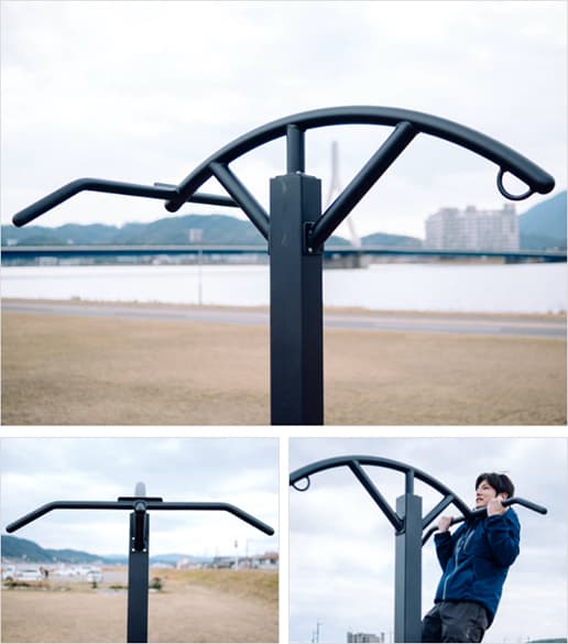 ステンレス懸垂サンドバックポスト「TOREPOS」