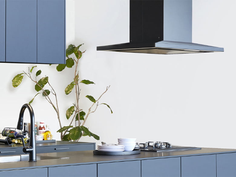 FLC天吊 マントル型レンジフード フェリーチェ タッチスイッチタイプ / 株式会社TJMデザイン