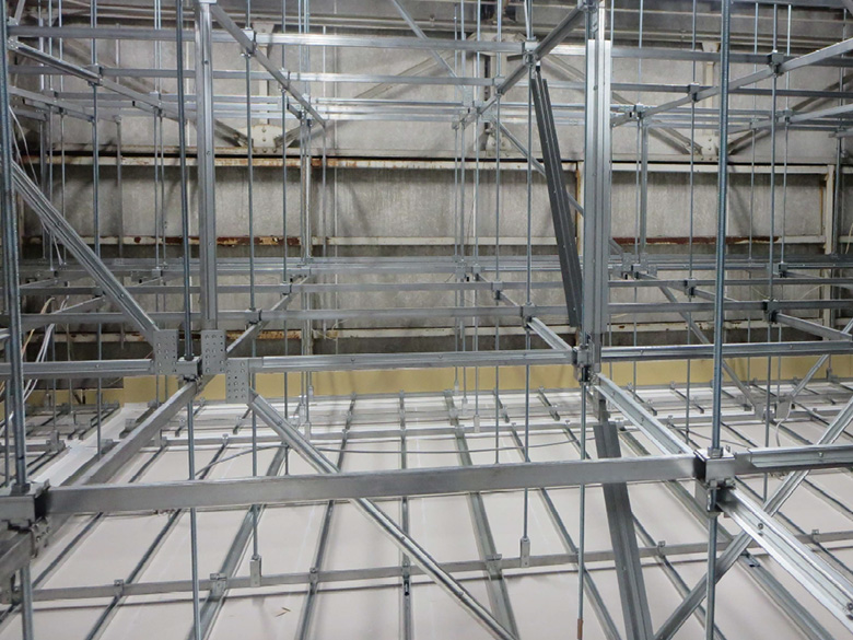 天井内耐震化システム「TEC工法(水平補強仕様)」