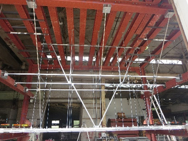 天井内耐震化システム「TEC工法(水平補強仕様)」