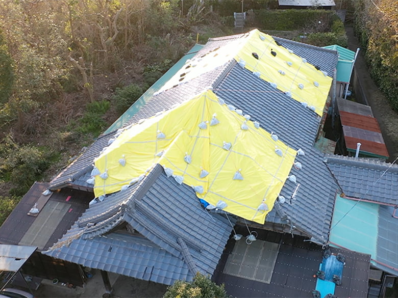 【防災用一時対策】防災イエローシート/株式会社トータル環境