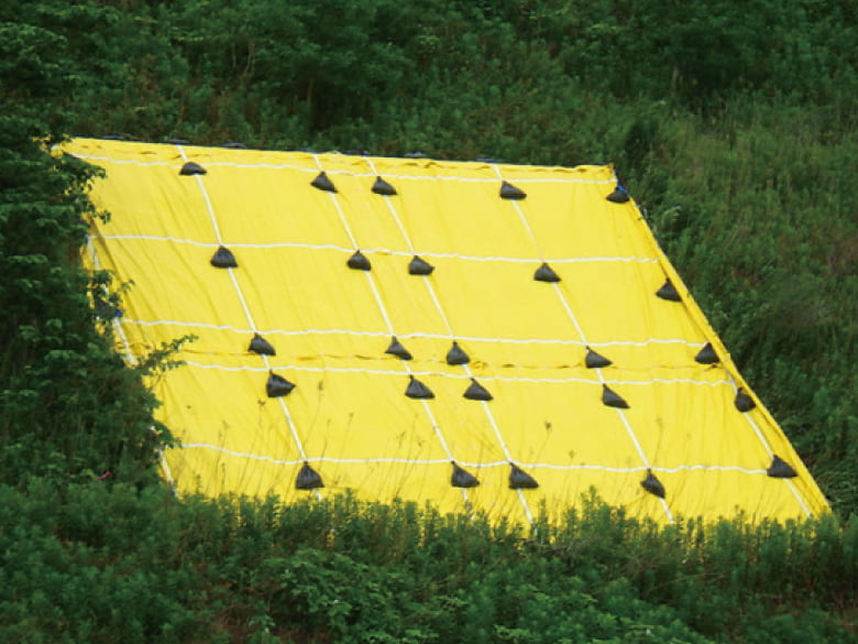 防災イエローシート【災害箇所保護用】