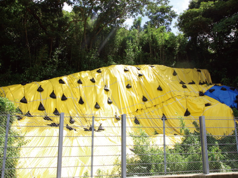 防災イエローシート【災害箇所保護用】