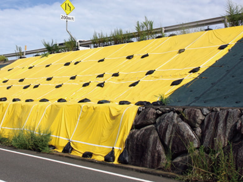 防災イエローシート【災害箇所保護用】