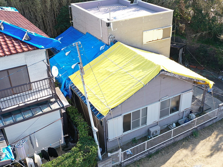 防災イエローシート【防災用一時対策】