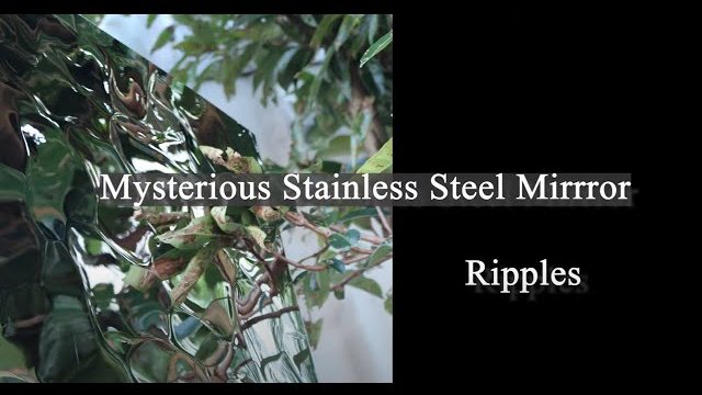 【デザイニングステンレス】Mysterious Stainless Steel Mirror Ripples/東洋ステンレス研磨工業株式会社