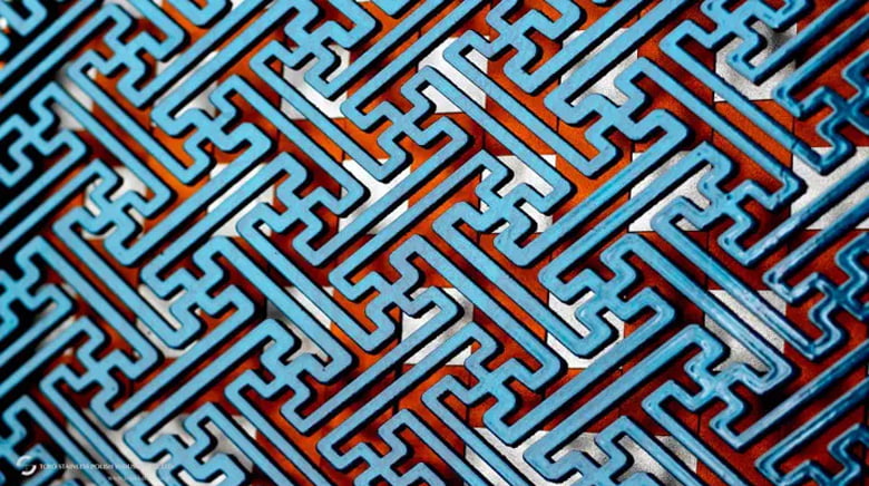 意匠金属研磨 有孔パネル