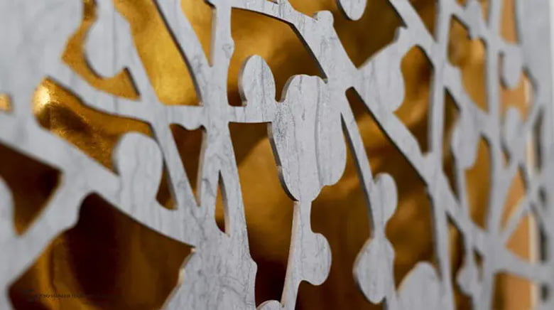 意匠金属研磨 有孔パネル