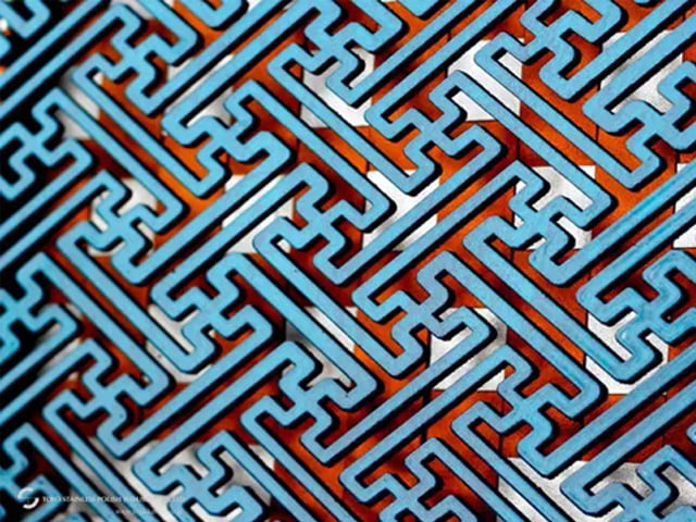 意匠金属研磨 有孔パネル