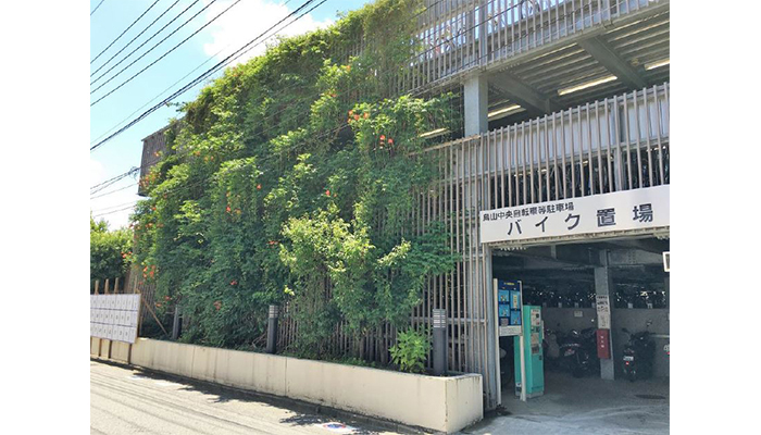 アルティマ壁面緑化システム 緑化用「スパイラルワイヤー」使用