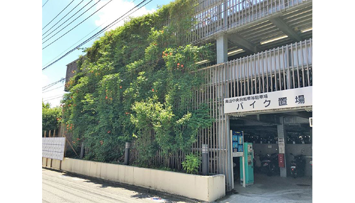 アルティマ壁面緑化システム 緑化用「スパイラルワイヤー」使用