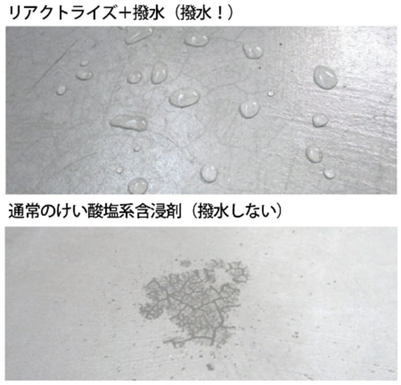 リアクトライズ+H(撥水)(けい酸塩系表面含浸材)