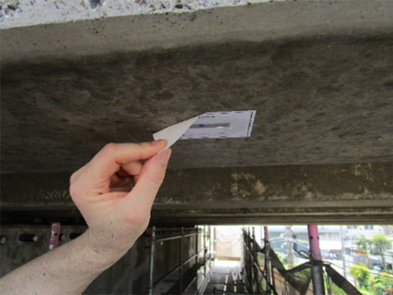 シールdeチェッカー(けい酸塩系含浸剤 塗布量確認シール)