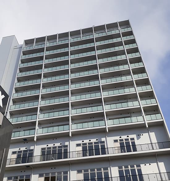 スリム枠 ガラス手すり