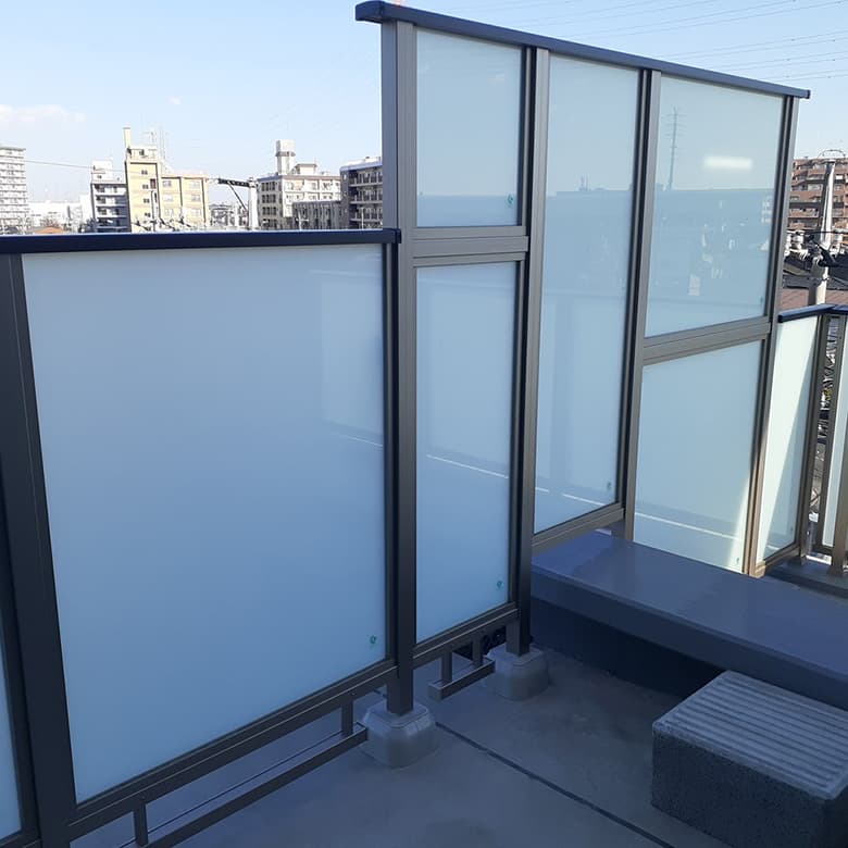 スリム枠 ガラス手すり