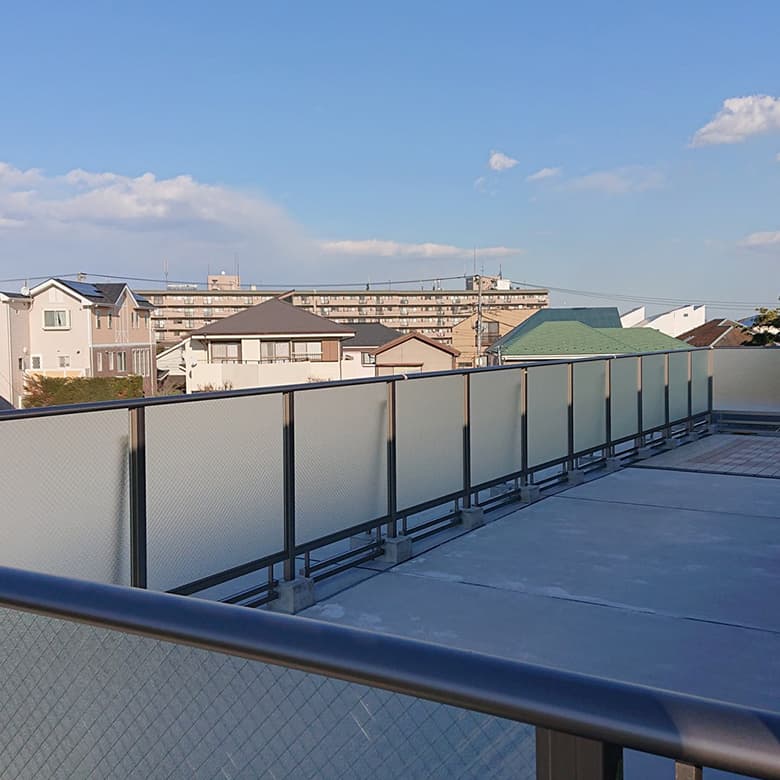 スリム枠 ガラス手すり