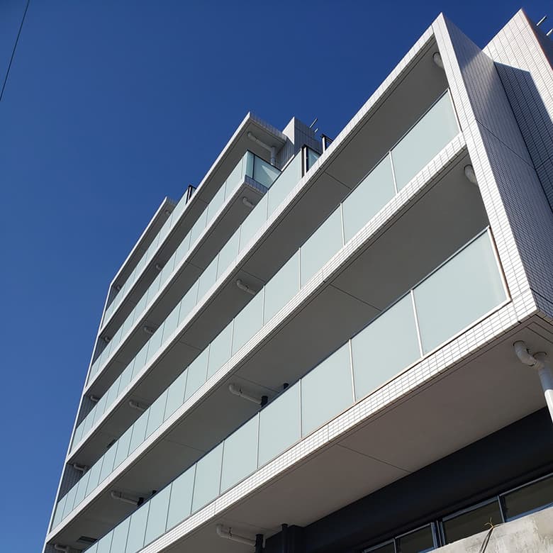 スリム枠 ガラス手すり