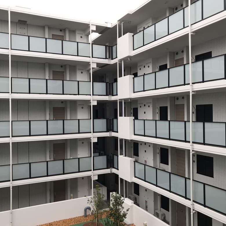 スリム枠 ガラス手すり