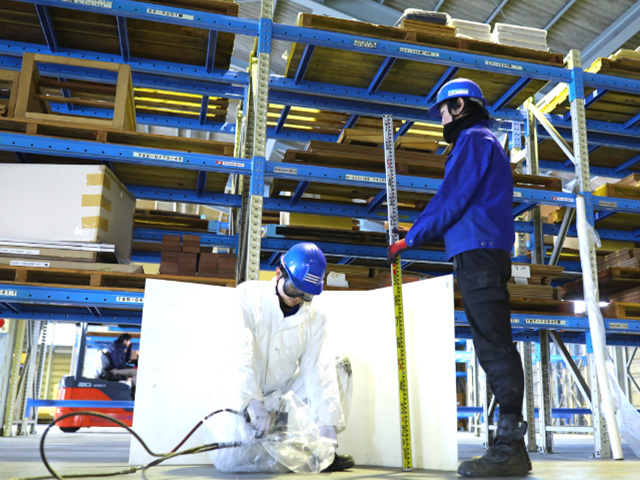 【倉庫編】コンクリート床スラブ沈下修正工法