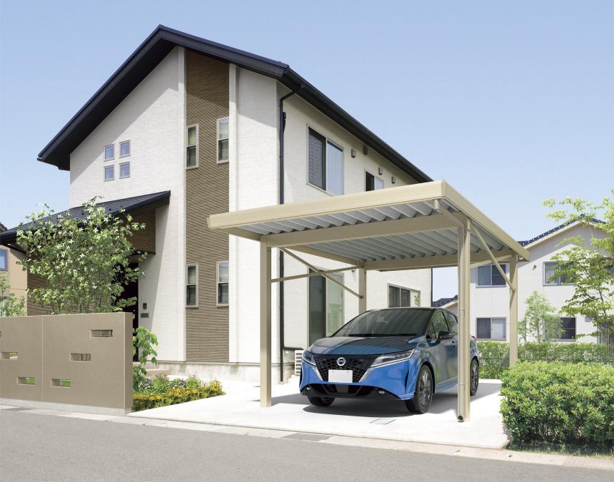 折板カーポート アルファNS