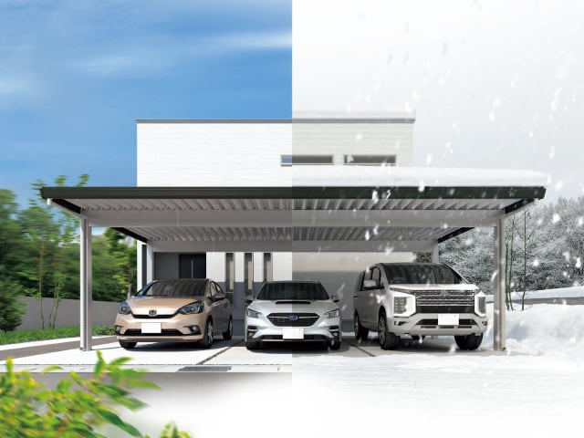 折板カーポート アルファNS