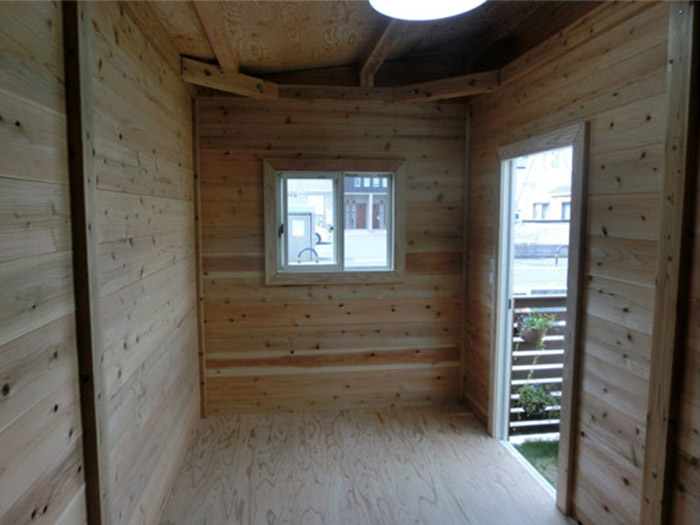 レブユニット「板蔵」 - 移動式木造ユニットハウス -