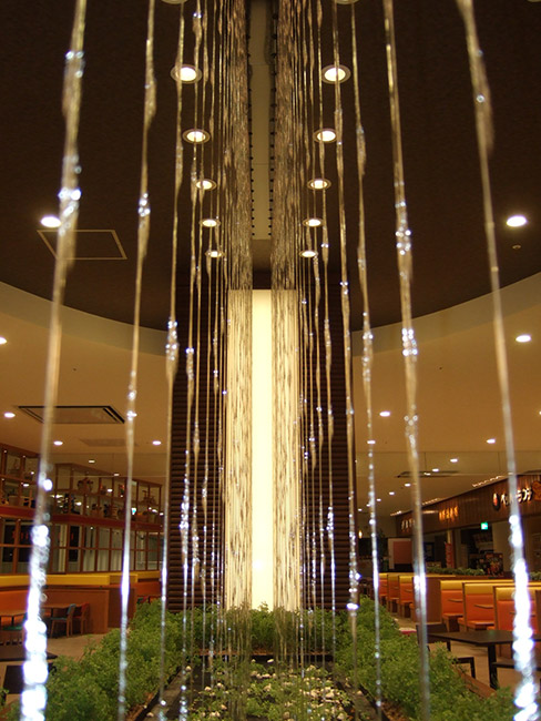 空間水演出【フィルムフォール・滝設備】