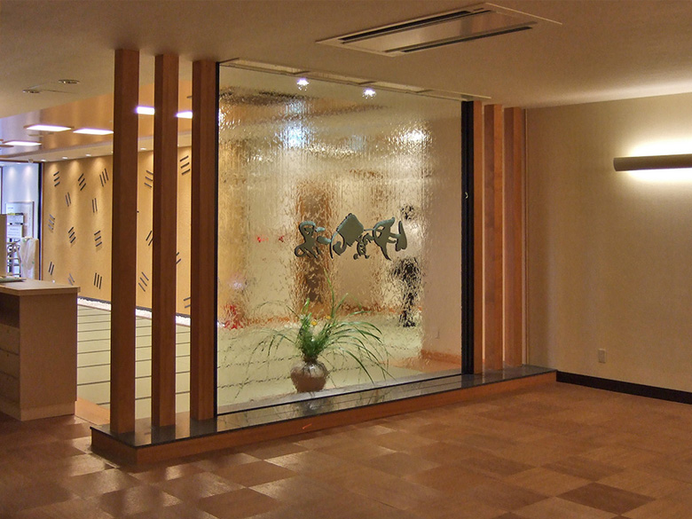 空間水演出【アクアウォールパネル・滝設備】