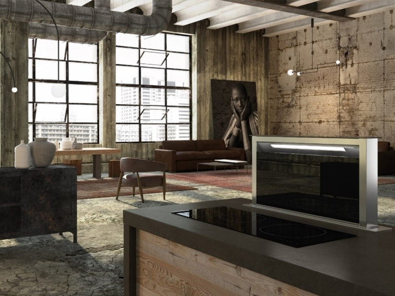 FABER社 ダウンドラフトレンジフード SCIROCCO LUX