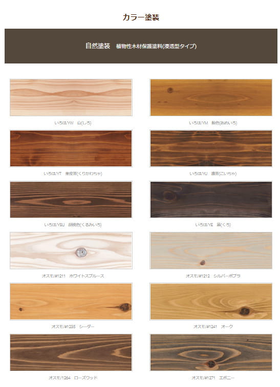 レッドシダー ユニパネル