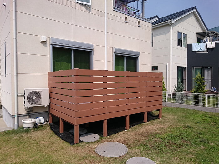 高耐久で美しい人工木“ERデッキ”