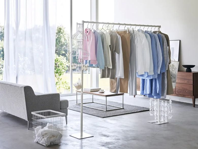 【tower】折り畳み室内物干し/山崎実業株式会社