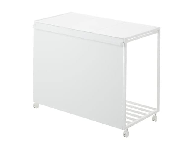 【tower】蓋付き目隠し分別ダストワゴン  45L 3分別