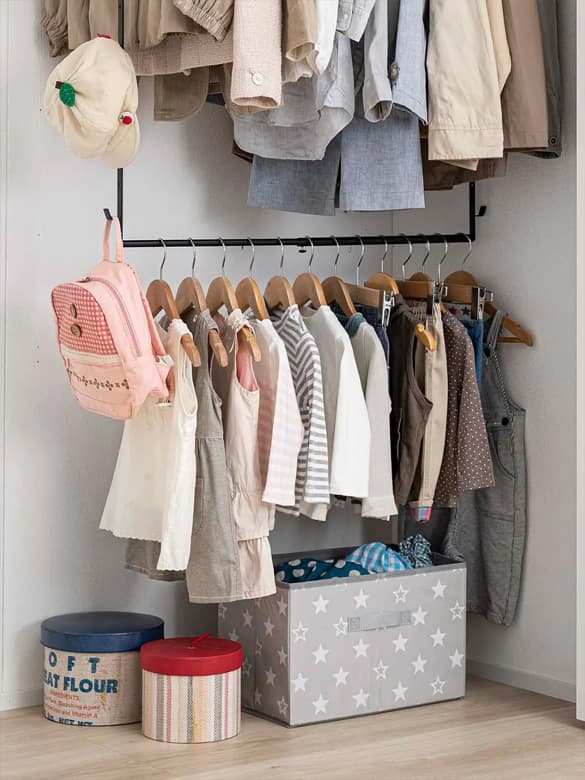 【smart】伸縮収納力アップ2段ハンガー