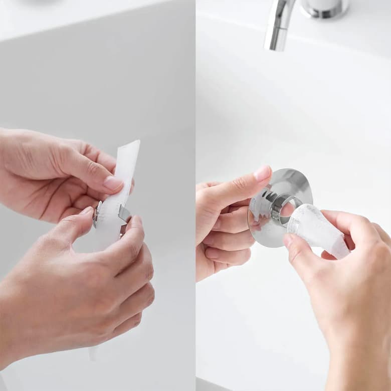 【tower】洗面排水口ゴミ受けネットホルダー