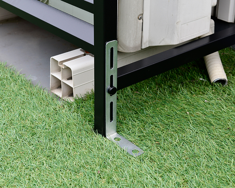 収納庫付きエアコン室外機カバー/株式会社山善