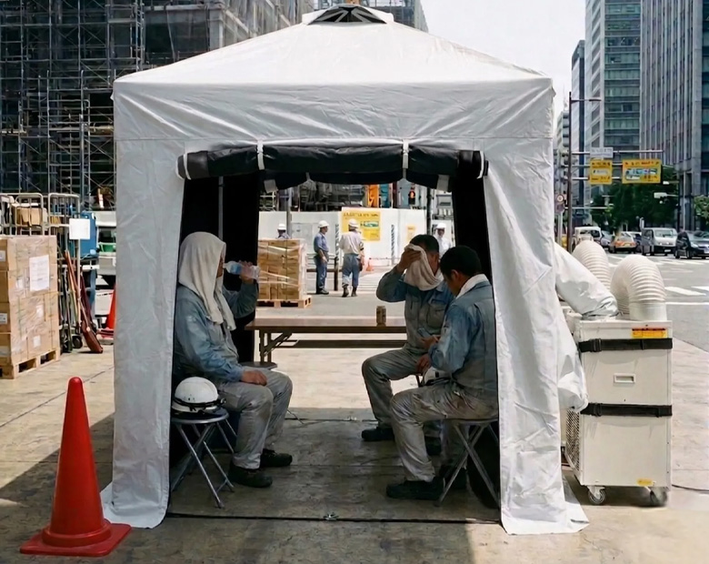 熱中対策シェルター/株式会社山善