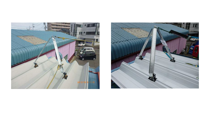 【仮設用・三脚支柱】メッキ1型 角ハゼ/丸ハゼ