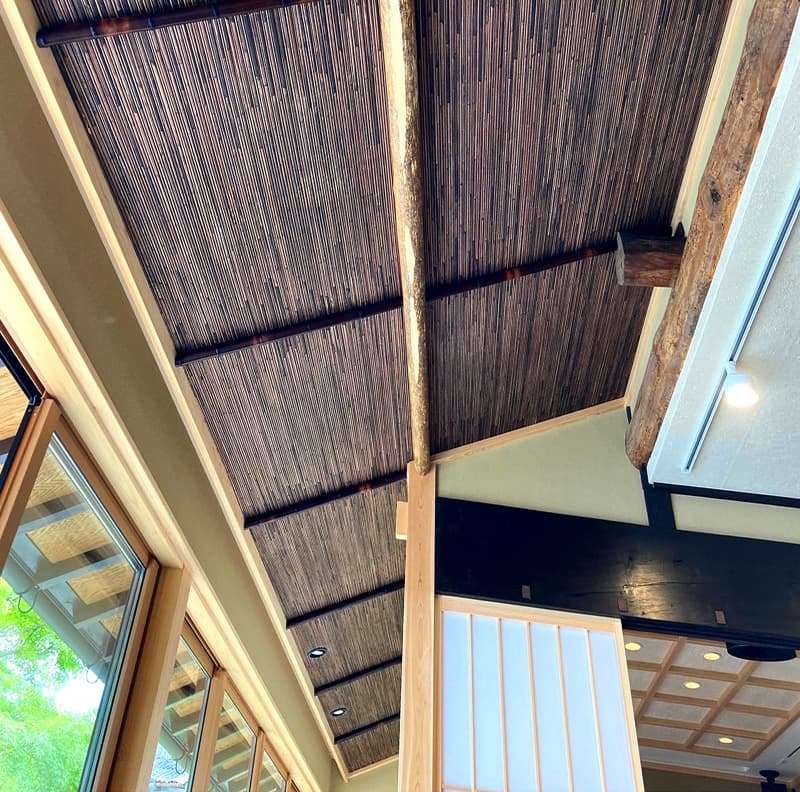 ヨコタケボード 蒲芯丸(糸通し)柿渋古色塗/有限会社横山竹材店